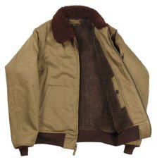 画像9: FREEWHEELERS & CO. ["Construction Battalion" USN GROUND CREW JACKET CIVILIAN MODEL #2231010 DARK BEIGE size.42] (9)