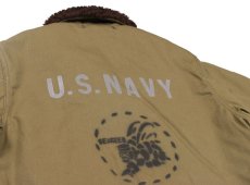 画像8: FREEWHEELERS & CO. ["Construction Battalion" USN GROUND CREW JACKET CIVILIAN MODEL #2231010 DARK BEIGE size.36,40,42] (8)