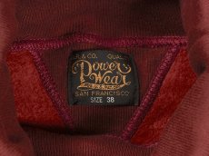 画像3: FREEWHEELERS & CO. ["TURTLE NECK SWEAT SHIRT" SPECIAL HEAVY WEIGHT #2234007 FADE CRIMSON×DARK CRIMSON size.40] (3)