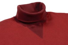 画像4: FREEWHEELERS & CO. ["TURTLE NECK SWEAT SHIRT" SPECIAL HEAVY WEIGHT #2234007 FADE CRIMSON×DARK CRIMSON size.40] (4)