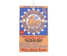 画像6: ’BO’S GLAD RAGS [Mid 1960s Printed Tee Shirt OKEY-DOKEY GARAGE, SANTA CRUZ Part2 “THIS WHEEL’S ON FIRE” Navy size.L] (6)
