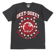 画像1: ’BO’S GLAD RAGS [Mid 1960s Printed Tee Shirt OKEY-DOKEY GARAGE, SANTA CRUZ Part2 “THIS WHEEL’S ON FIRE” Black size.M] (1)