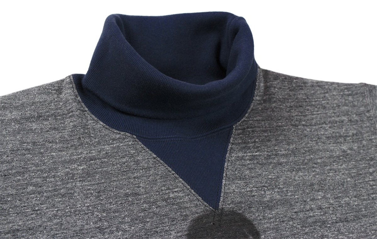 画像3: FREEWHEELERS & CO. ["U.S.NAVY VF-17 Jolly Rogers" TURTLE NECK SWEAT SHIRT #2434012 GRAINED CHARCOAL GRAY×OLD NAVY size.44] (3)