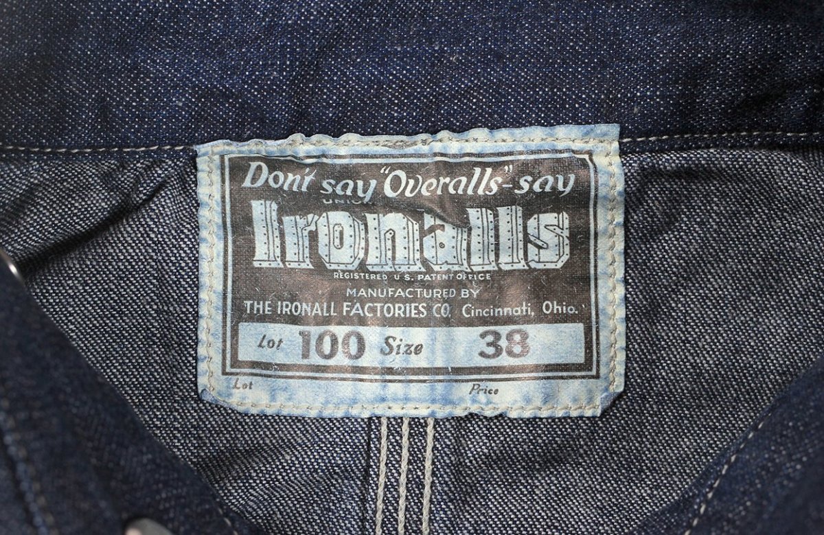 画像4: FREEWHEELERS & CO. 【予約商品/4月頃〜再入荷予定】["Lot 100 DENIM JACKET" THE IRONALL FACTORIES CO. #2611001 10oz INDIGO DENIM size.34,36,38,40,42,44,46] (4)