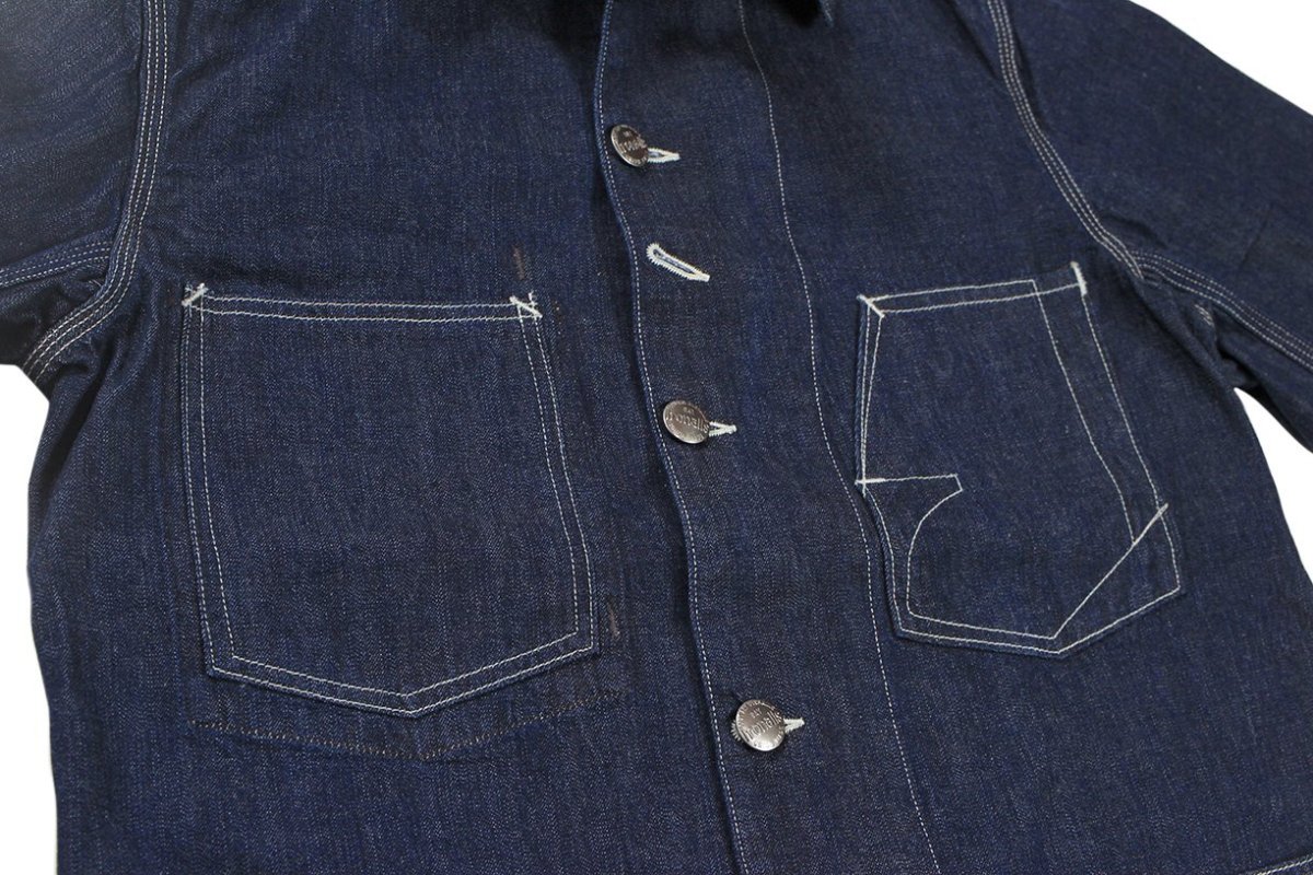 画像8: FREEWHEELERS & CO. 【予約商品/4月頃〜再入荷予定】["Lot 100 DENIM JACKET" THE IRONALL FACTORIES CO. #2611001 10oz INDIGO DENIM size.34,36,38,40,42,44,46] (8)