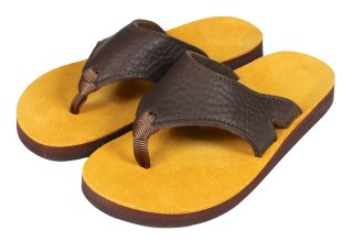 美品 THE SANDALMAN ザ サンダルマン BEACH WIDE 9 黄 美品 THE SANDALMAN ザ サンダルマン BEACH WIDE 9 黄