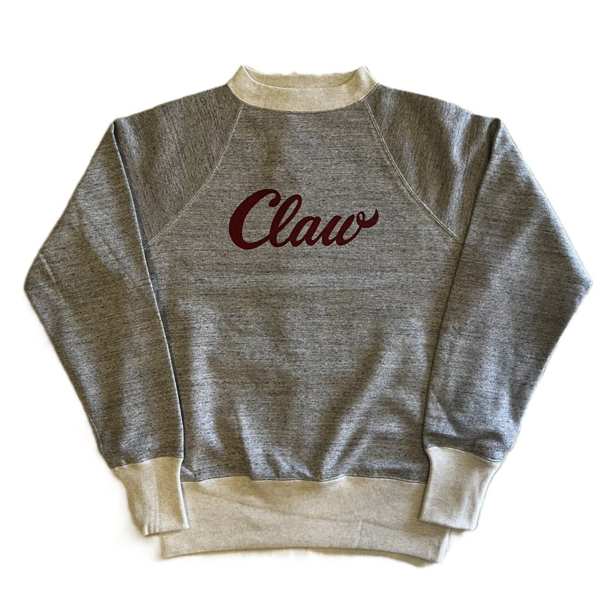 画像1: FREEWHEELERS & CO. ["THE LURE WITH THE CLAW" RAGLAN SLEEVE SWEAT SHIRT #2534001 MIX GRAY×OATMEAL size.36,38,40,42,44,46] (1)