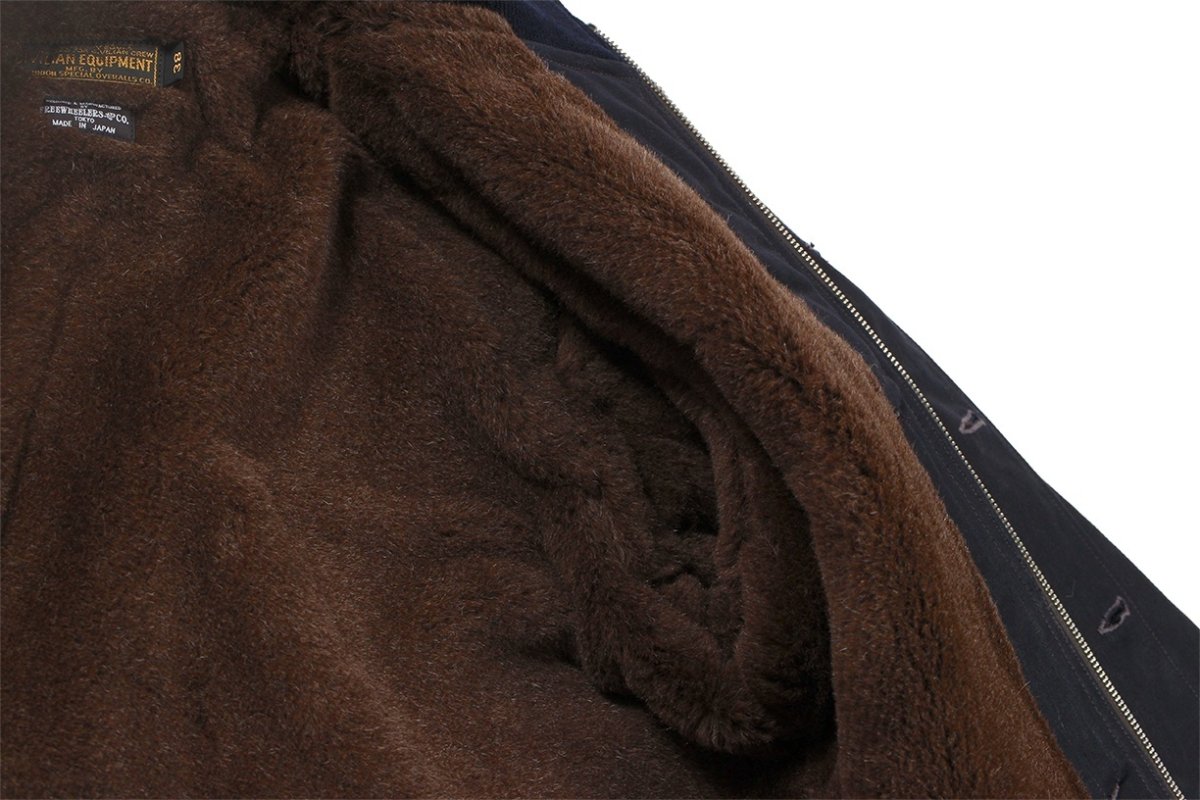 画像3: FREEWHEELERS & CO. ["KNUCKLE BONES" on "AAF 90thBG 400thBSQ" CIVILIAN DECK JACKET #2531004 DARK NAVY size.34,36,38,40,42,44] (3)