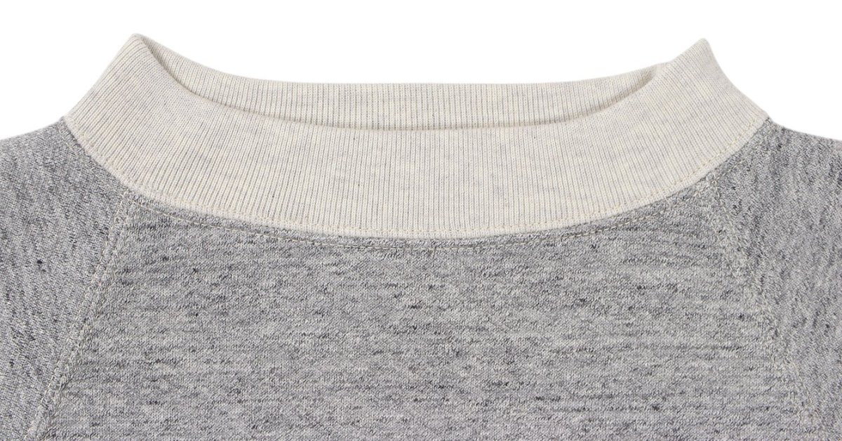 画像3: FREEWHEELERS & CO. ["THE LURE WITH THE CLAW" RAGLAN SLEEVE SWEAT SHIRT #2534001 MIX GRAY×OATMEAL size.36,38,40,42,46] (3)