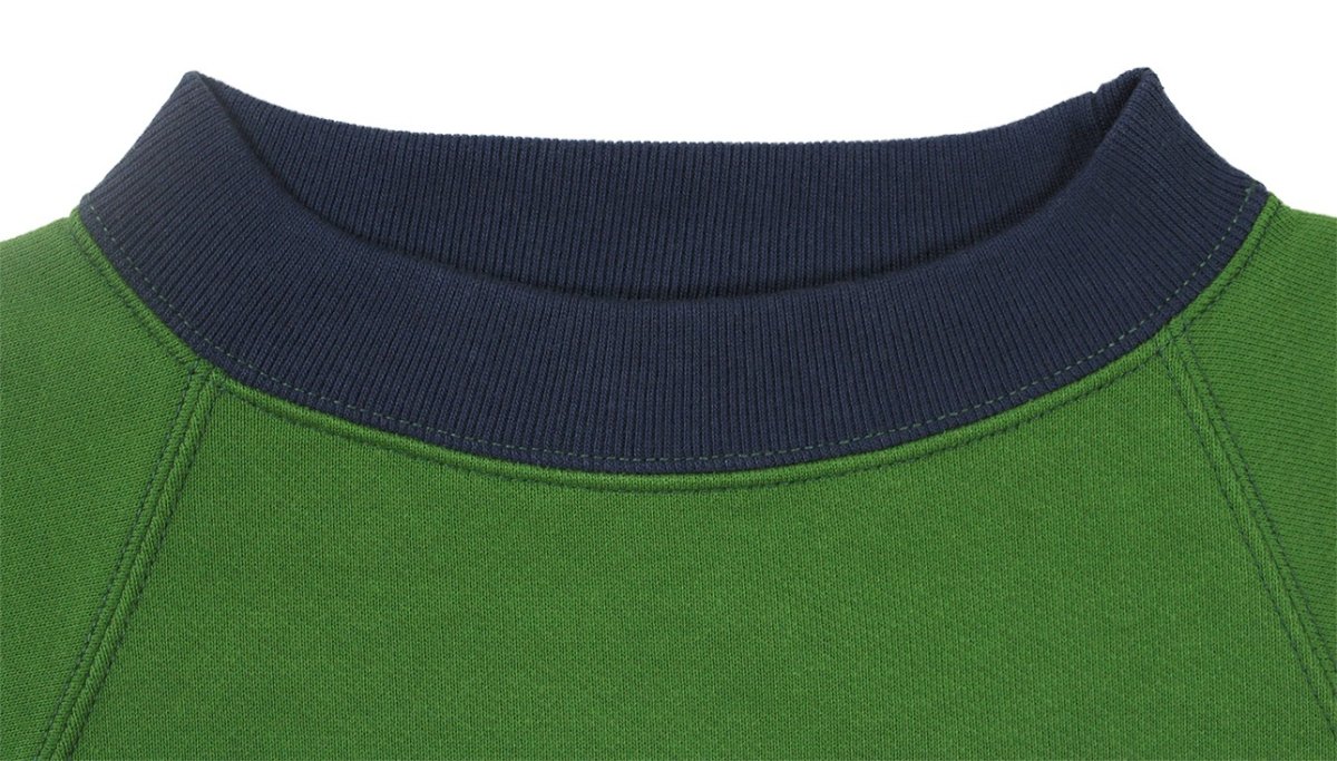 画像3: FREEWHEELERS & CO. ["THE LURE WITH THE CLAW" RAGLAN SLEEVE SWEAT SHIRT #2534002 YELLOW GREEN×OLD NAVY size.36,38,40,42,44,46] (3)