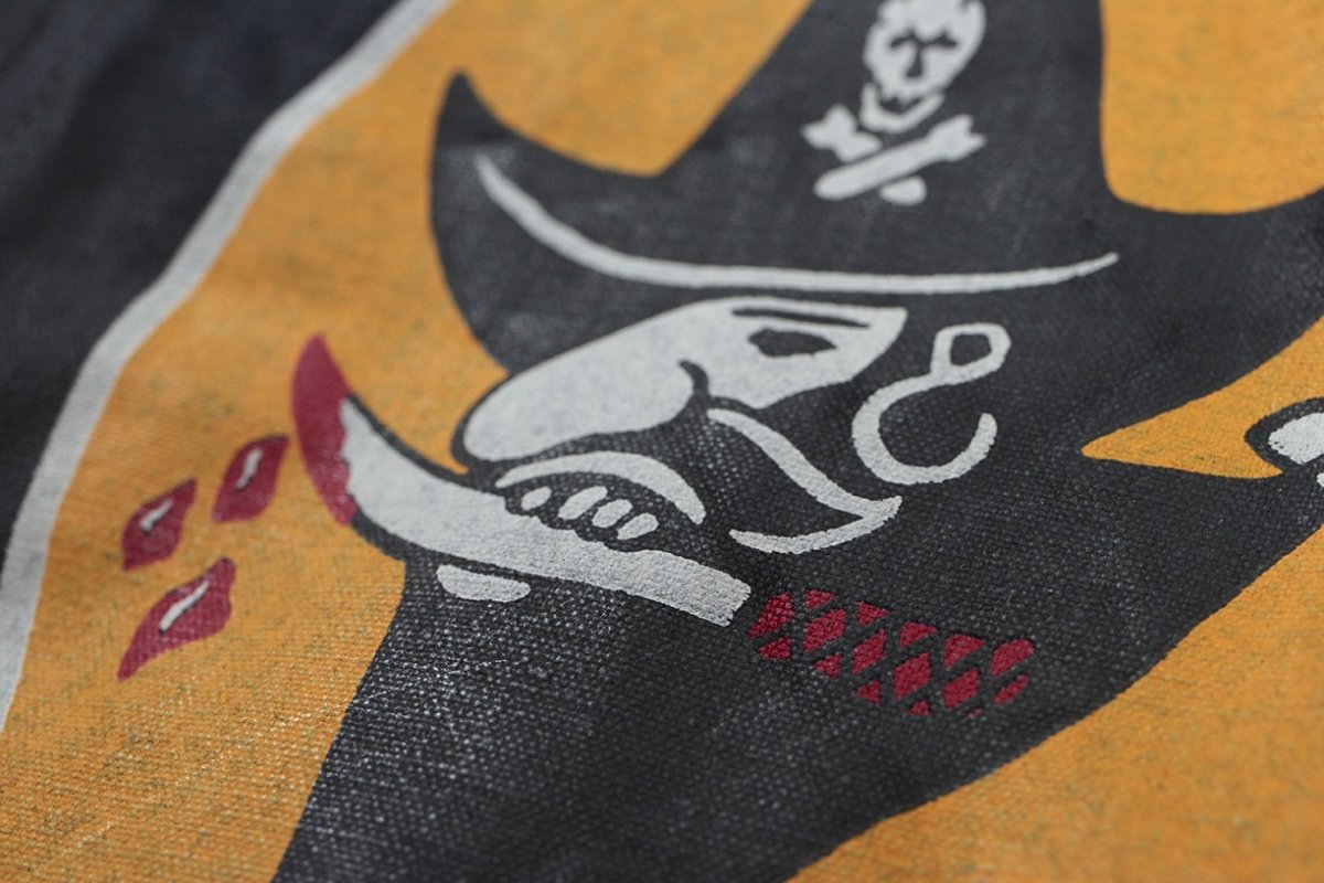 画像9: FREEWHEELERS & CO. ["KNUCKLE BONES" on "AAF 90thBG 400thBSQ" CIVILIAN DECK JACKET #2531004 DARK NAVY size.36,38,40,42,44] (9)