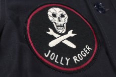 画像6: FREEWHEELERS & CO. ["KNUCKLE BONES" on "AAF 90thBG 400thBSQ" CIVILIAN DECK JACKET #2531004 DARK NAVY size.36,38,40,42,44] (6)