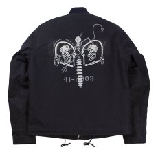画像2: FREEWHEELERS & CO. ["KNUCKLE BONES" on "AAF 90thBG 400thBSQ" CIVILIAN DECK JACKET #2531004 DARK NAVY size.36,38,40,42,44] (2)