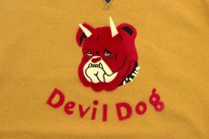画像5: FREEWHEELERS & CO. ["Devil Dog" DOUBLE V SWEAT SHIRT #2534003 OLD GOLD×DEEP BLUEBERRY size.38,40,42,44,46] (5)