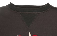 画像3: FREEWHEELERS & CO. ["Devil Dog" DOUBLE V SWEAT SHIRT #2534003 CHARCOAL BLACK×SOOT BLACK size.38,40,42,44,46] (3)