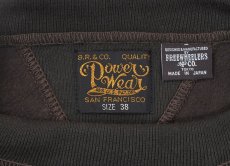 画像4: FREEWHEELERS & CO. ["Devil Dog" DOUBLE V SWEAT SHIRT #2534003 CHARCOAL BLACK×SOOT BLACK size.38,40,42,44,46] (4)