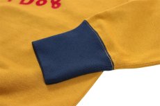 画像8: FREEWHEELERS & CO. ["Devil Dog" DOUBLE V SWEAT SHIRT #2534003 OLD GOLD×DEEP BLUEBERRY size.38,40,42,44,46] (8)