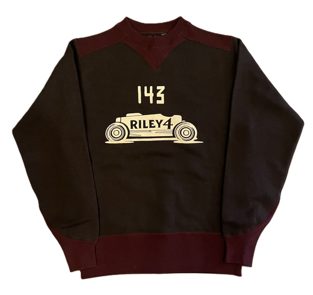 画像1: FREEWHEELERS & CO. ["BIRNER LAKES MODIFIED" ATHLETIC SWEAT SHIRT #2534008 DARK OLIVE DRAB×OLD BROWN size.38,40,42,44,46] (1)