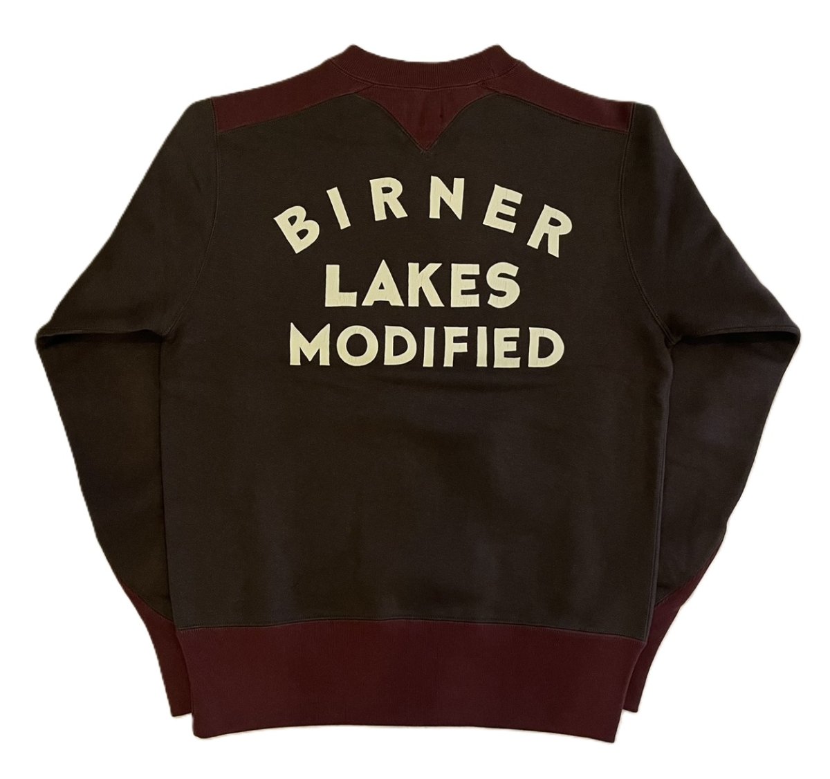 画像2: FREEWHEELERS & CO. ["BIRNER LAKES MODIFIED" ATHLETIC SWEAT SHIRT #2534008 DARK OLIVE DRAB×OLD BROWN size.38,40,42,44,46] (2)