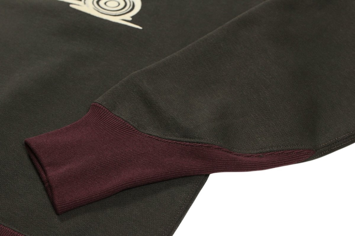 画像9: FREEWHEELERS & CO. ["BIRNER LAKES MODIFIED" ATHLETIC SWEAT SHIRT #2534008 DARK OLIVE DRAB×OLD BROWN size.42] (9)