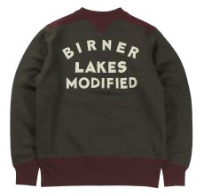 画像2: FREEWHEELERS & CO. ["BIRNER LAKES MODIFIED" ATHLETIC SWEAT SHIRT #2534008 DARK OLIVE DRAB×OLD BROWN size.42] (2)