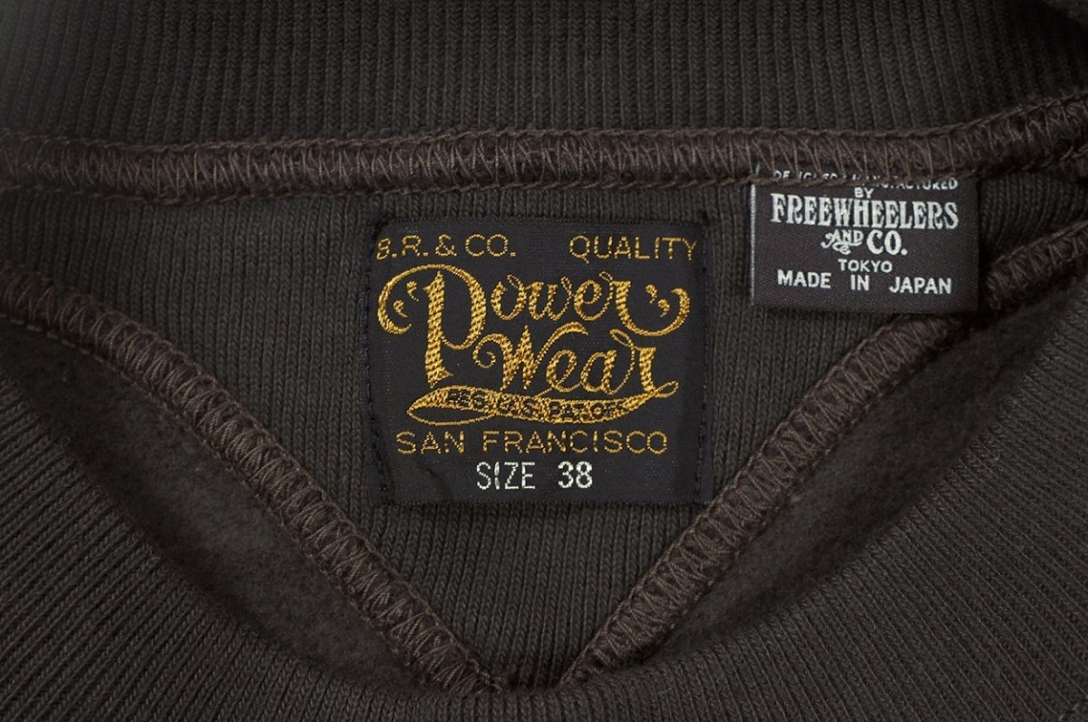 画像4: FREEWHEELERS & CO. ["ATHLETIC SWEAT SHIRT" SPECIAL HEAVY WEIGHT #2534007 JET BLACK size.40] (4)