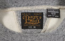 画像4: FREEWHEELERS & CO. ["HARPER HOT IRONS V8" FREEDOM SLEEVE DOUBLE V SWEAT SHIRT #2534006 MIX GRAY×GRAINED CHARCOAL GRAY size.38,42,46] (4)