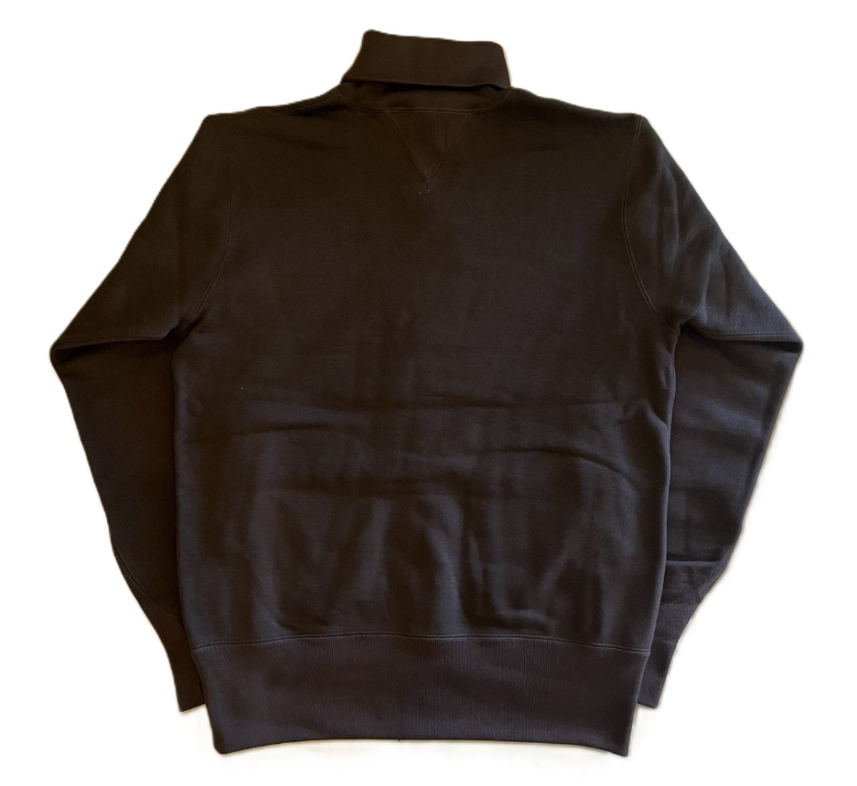 画像2: FREEWHEELERS & CO. ["TURTLE NECK SWEAT SHIRT" SPECIAL HEAVY WEIGHT #2534009 JET BLACK×CHARCOAL BLACK size.38,40,42,44] (2)