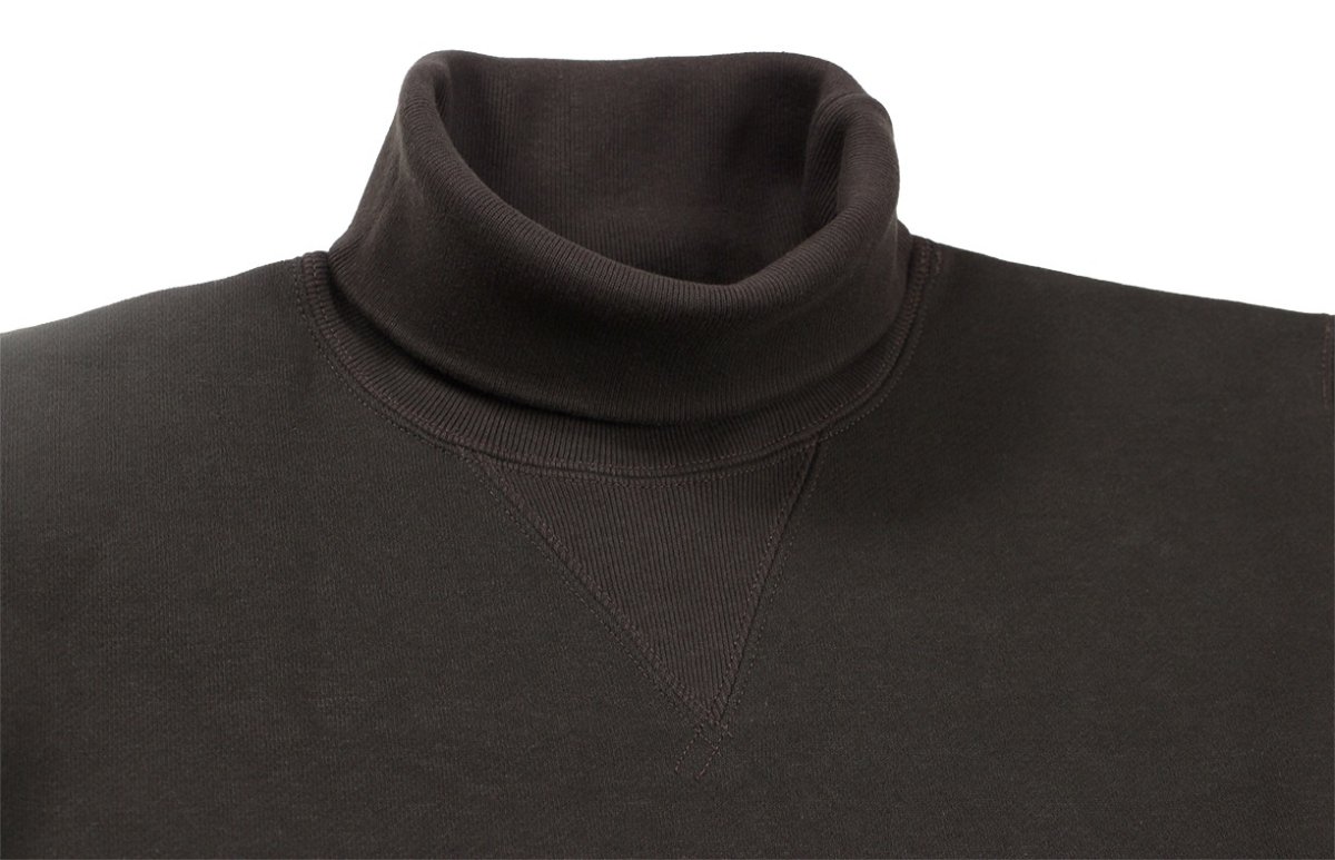 画像3: FREEWHEELERS & CO. ["TURTLE NECK SWEAT SHIRT" SPECIAL HEAVY WEIGHT #2534009 JET BLACK×CHARCOAL BLACK size.38,42,44] (3)