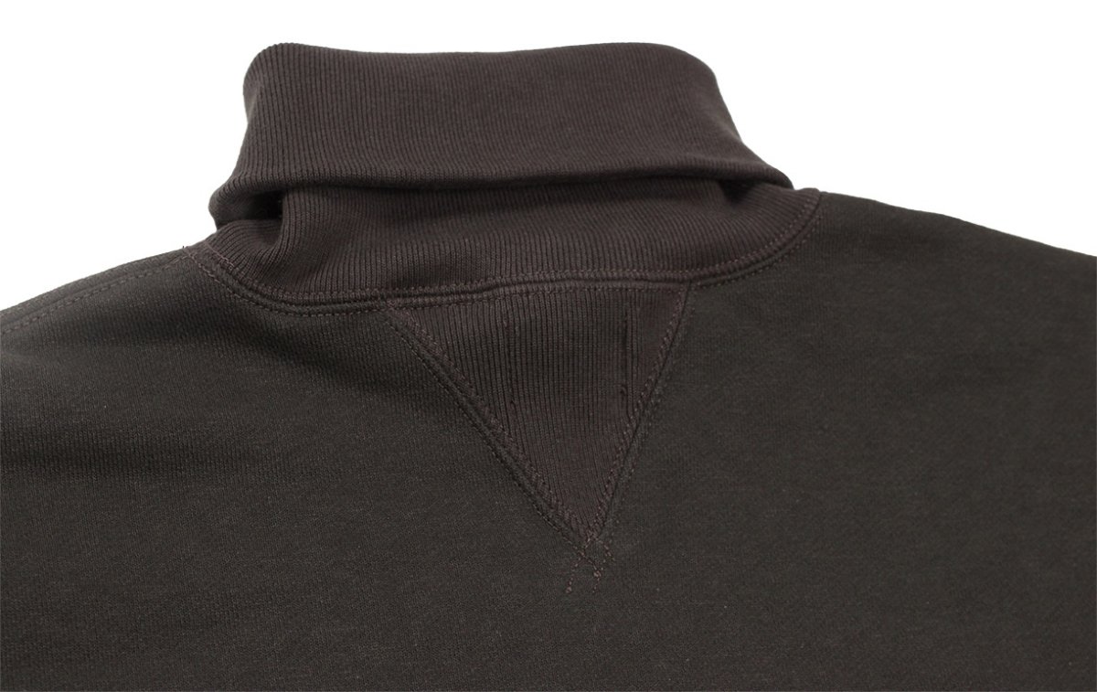 画像5: FREEWHEELERS & CO. ["TURTLE NECK SWEAT SHIRT" SPECIAL HEAVY WEIGHT #2534009 JET BLACK×CHARCOAL BLACK size.38,42,44] (5)