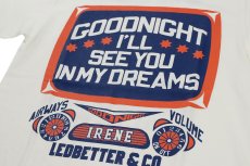 画像4: ’BO’S GLAD RAGS [100% Cotton Ringer Tee “Goodnight Irene” Washout White×Fadeout Navy size.M,L,XL] (4)