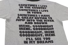 画像5: ’BO’S GLAD RAGS [100% Cotton Ringer Tee “Goodnight Irene” Heather Gray× Washout Black size.M,L,XL] (5)