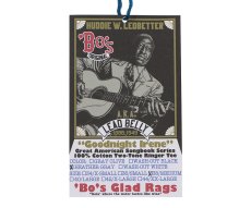 画像7: ’BO’S GLAD RAGS [100% Cotton Ringer Tee “Goodnight Irene” Heather Gray× Washout Black size.M,L,XL] (7)