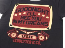画像4: ’BO’S GLAD RAGS [100% Cotton Ringer Tee “Goodnight Irene” Washout Black×Heather Gray size.M,XL] (4)