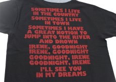 画像5: ’BO’S GLAD RAGS [100% Cotton Ringer Tee “Goodnight Irene” Washout Black×Heather Gray size.M,XL] (5)