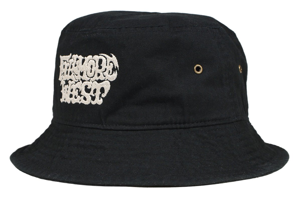 画像4: ’BO’S GLAD RAGS [San Francisco Curios Embroidery Bucket Hat “Fillmore West 1968” Wash-Out Black size.S-M] (4)