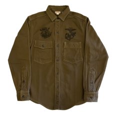 画像1: FREEWHEELERS & CO. [1944 U.S.M.C. Marine Scout Bombing SQ932 "TEUFELHUND" Gemsa #2533002 KHAKI OLIVE size.14,15,16,17,17 1/2] (1)