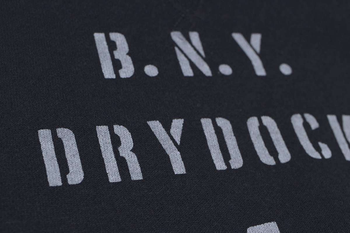 画像8: FREEWHEELERS & CO. ["U.S.NAVY BNY DRYDOCK #4" TURTLE NECK SWEAT SHIRT #2534010 JET NAVY size.38,40,42,44,46] (8)