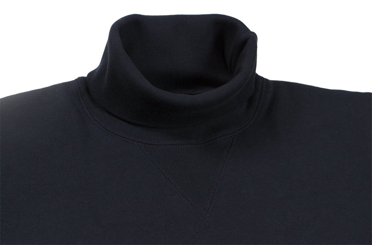 画像3: FREEWHEELERS & CO. ["U.S.NAVY BNY DRYDOCK #4" TURTLE NECK SWEAT SHIRT #2534010 JET NAVY size.38,40,42,44,46] (3)