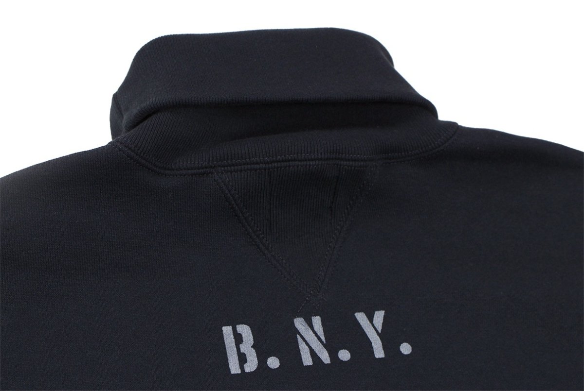 画像9: FREEWHEELERS & CO. ["U.S.NAVY BNY DRYDOCK #4" TURTLE NECK SWEAT SHIRT #2534010 JET NAVY size.38,40,42,44,46] (9)