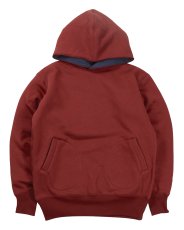 画像1: FREEWHEELERS & CO. ["DOUBLE FACE ATHLETIC HOODED SWEAT SHIRT" SPECIAL H/W×M/W #2534012 DARK CRIMSON×OLD NAVY size.38,40,42,44] (1)