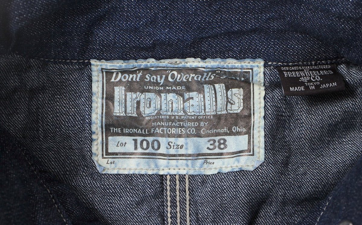 画像5: FREEWHEELERS & CO. ["Lot 100 DENIM JACKET" THE IRONALL FACTORIES CO. #2611001 10oz INDIGO DENIM size.34] (5)