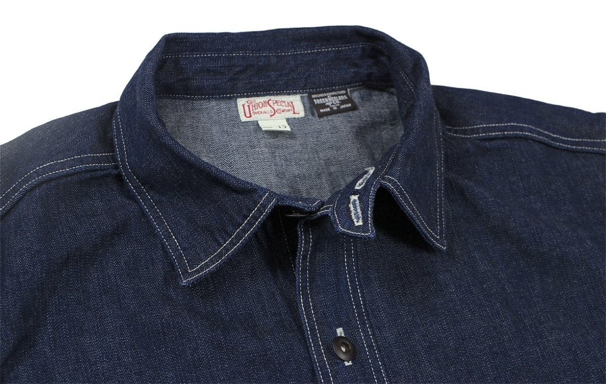 画像3: FREEWHEELERS & CO. [HOTRODDER CUSTOM "V8 ROADSTER" Birner MECHANIC SHIRT #2623003 8.5oz INDIGO DENIM size.14,15,16,17] (3)