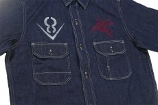 画像9: FREEWHEELERS & CO. [HOTRODDER CUSTOM "V8 ROADSTER" Birner MECHANIC SHIRT #2623003 8.5oz INDIGO DENIM size.14,15,16,17] (9)