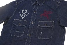 画像10: FREEWHEELERS & CO. [HOTRODDER CUSTOM "V8 ROADSTER" Birner MECHANIC SHIRT #2623003 8.5oz INDIGO DENIM size.14,15,16,17] (10)