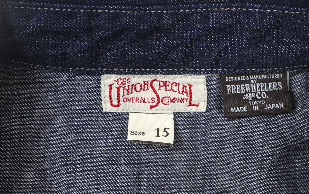 画像4: FREEWHEELERS & CO. [HOTRODDER CUSTOM "V8 ROADSTER" Birner MECHANIC SHIRT #2623003 8.5oz INDIGO DENIM size.14,15,16,17] (4)