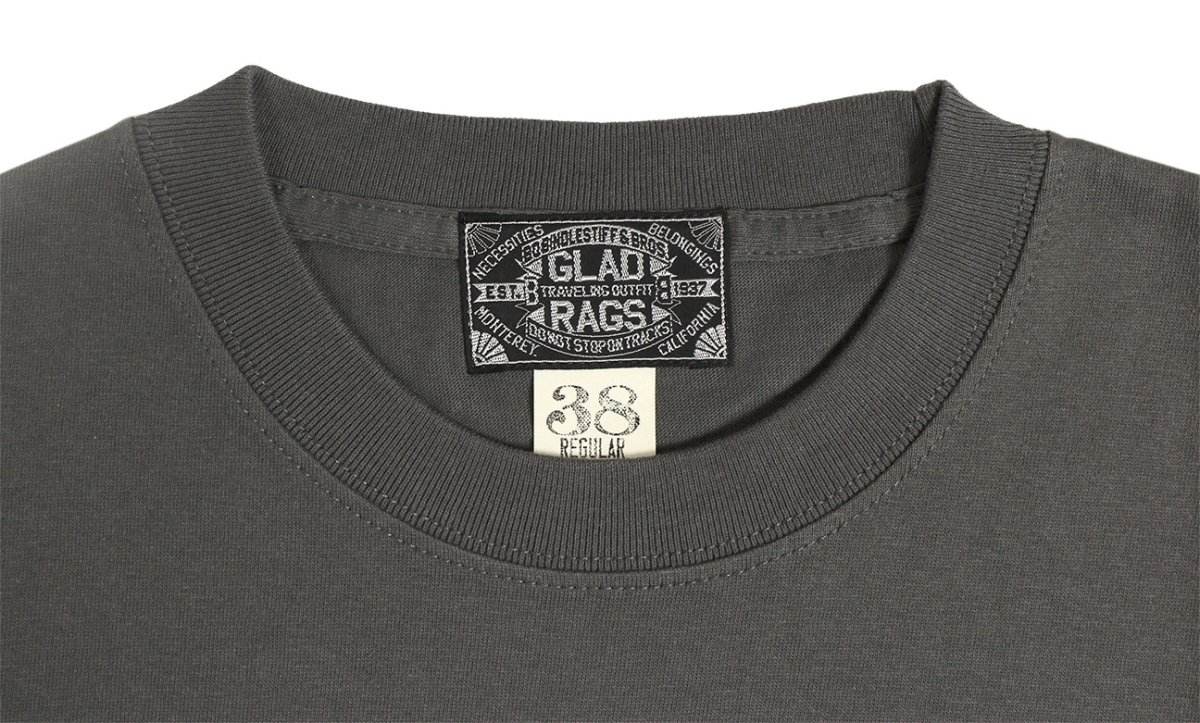 画像3: ’BO’S GLAD RAGS [100% Cotton Tee “Blowin’ Down This Old Dusty Road” by Woody Guthrie Fade Black size.M] (3)