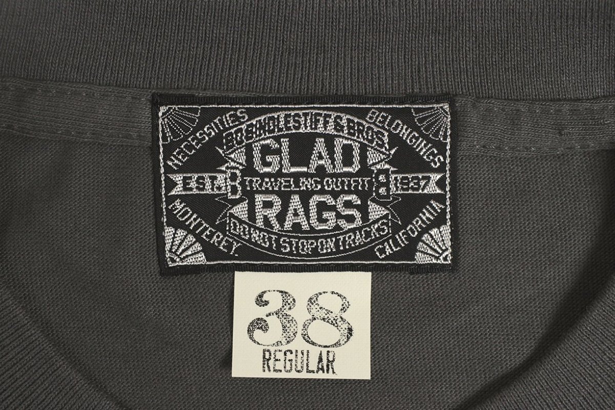 画像4: ’BO’S GLAD RAGS [100% Cotton Tee “Blowin’ Down This Old Dusty Road” by Woody Guthrie Fade Black size.M] (4)