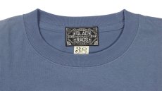 画像3: ’BO’S GLAD RAGS [100% Cotton Tee “Blowin’ Down This Old Dusty Road” by Woody Guthrie Dusty Blue size.L] (3)