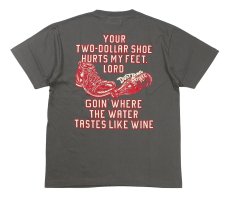 画像2: ’BO’S GLAD RAGS [100% Cotton Tee “Blowin’ Down This Old Dusty Road” by Woody Guthrie Fade Black size.M] (2)